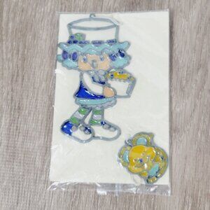 Needs Repaired ~ Makit & Bakit Blueberry Muffin Stained Glass Suncatcher 1982